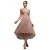 Asymmetrische jurk met blote schouders vrouw Goddiva Lurex