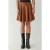 Hoge Taille Faux Suède Minirok met Ritsluiting