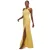 Dunne jurk met open rug en beeninsnijding dames Goddiva Maxi