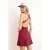 TRENDYOLMİLLA Dames Bordeaux Effen Kort / Mini Mouwloos Sportkleding A-lijn Jurken