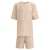 ADIDAS ORIGINALS Set ‘Loose Waffle Short T-Shirt’  lichtbeige