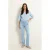 Claudia Sträter low waist flared jeans light blue denim