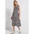 Street One Dames Gedessineerde midi-jurk in Blauw