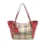 Tweedje Klein Haymarket Check Canvas en Leer Canterbury Tote