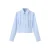 Mango blouse met plooien – blauw