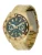 GUESS Analoog horloge ‘LETTERMAN’  goud / groen