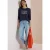 Sweatshirt met opdruk en trekkoord