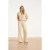Smashed Lemon Beige broderie top met knoopsluiting |
