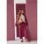 Street One Dames Broek met Straight Leg pijpen in casual pasvorm en omgeslagen boorden in Roze