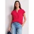 Street One Dames Blouse met losse schouders en gespleten hals in Rood