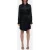 Closed Short Wrap Dress Black