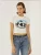Hiccup Shirt  hemelsblauw / donkergroen / zwart / wit