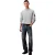 Calvin Klein Heren Badge Crew Neck Sweatshirt (Grijs bewolkt)