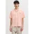 JACK & JONES ORIGINALS relaxed T-shirt met backprint roze