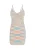 MYMO Gebreide jurk ‘Spring Summer’  lichtblauw / pasteelgeel / lavendel / rosa