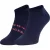 Tommy Hilfiger Heren Contrast Gestreepte Enkelsokken (Set van 2) (Marine)