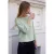 Shirt met 3/4-mouwen in gebreide look met glitters