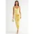 Floral Bodycon Midi-jurk met Drapé