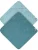 normani Badjas  blauw / petrol