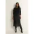 CLAUDIA BY CLAUDIA STRÄTER midi rok met pailletten zwart