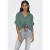 Only Blouse met korte mouwen ONLPAULA LIFE S/S TIE SHIRT WVN NOOS