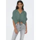 Only Blouse met korte mouwen ONLPAULA LIFE S/S TIE SHIRT WVN NOOS