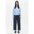 ZENGGI Alpaca Round Neck Pullover Blue Haze