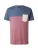 Iriedaily Shirt  basaltgrijs / watermeloen rood / wit