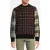 AllSaints Ness Crew Black/maroon Red