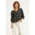 Smashed Lemon Dames blouse met verfijnde bloem print en v-hals |