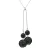 Ketting Jij en mij Crystal Preciosa Black Silver 925