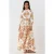 Gestrikte Paisley Print Maxi Overhemdjurk