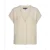 Red Button Vest srb5116 sleeveless fuzzy cream