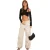 Missy Empire Baggy cargobroeken voor dames (Beige)