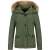 TheBrand Korte winterjas met bontkraag