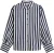 Summum Blouse Stripe Satin Jeans donker dames