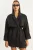 Oversized Faux Suede Trenchcoat