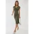 V-hals Bodycon Midi Jurk