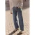 Street One Studio Dames Mid Waist Wide Legs jeans in Loose Fit in Blauw