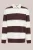 WE Fashion – Heren loose fit polo met blokstreep – Loose fit – Donkerbruin – Katoen –