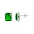 Oorbellen “smaragdgroene kleuren” kristal en zirkoniumoxiden 925 – Gatsby