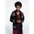 The Kooples Cardgigan Col Chale Jacquard Black / Red / Yellow