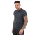 Luke 1977 Looper heren-T-shirt met contrasterende geribbelde hals in grijs