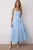TRENDYOLMİLLA Dames Blauw Effen Maxi Mouwloos Avond / Dagelijks Skater Jurken