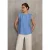 Street One Studio Dames Blousetop met ruches in Blauw