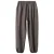 Mango Kids casual broek met linnen donkerbruin