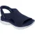 Skechers Summits Sweetly Evolved Textiel Dames Navy Sandalen