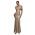 Asymmetrische Bardot Hals Jurk Dames Goddiva Maxi