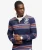 Superdry & Co Double Emblem Stripe Rugbytop Orange