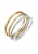 ELLI Ring ‘Bi-Color’  goud / zilver